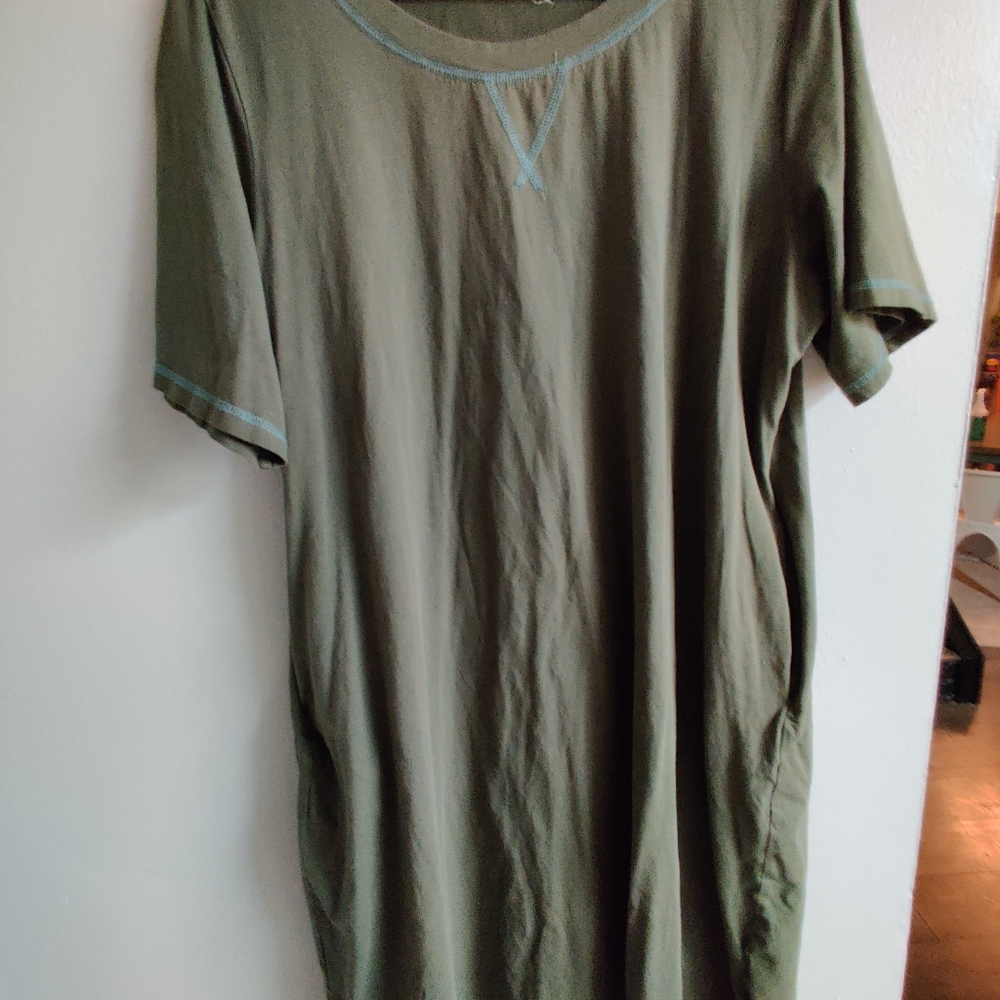 Green Roole T-shirt Nursing Dress